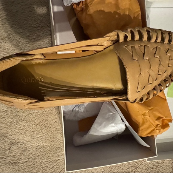 100% Leather Huarache Flat - Picture 5 of 7